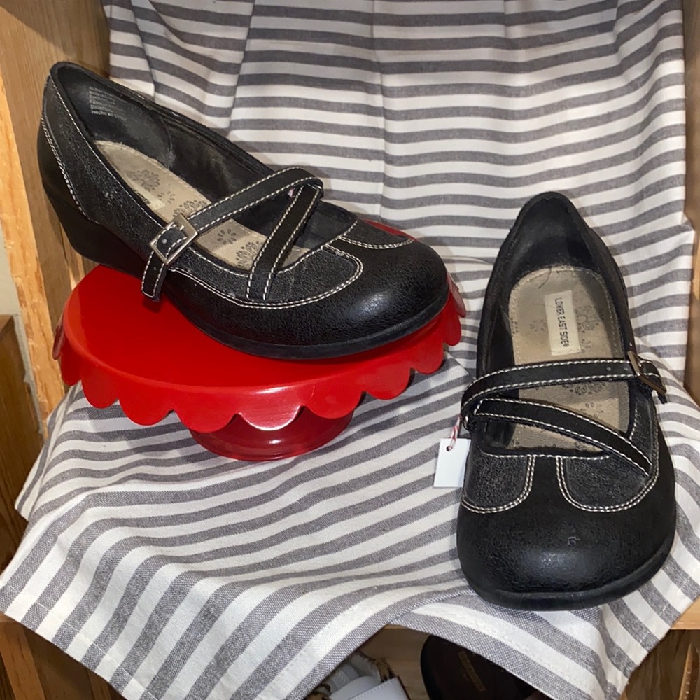 #99 Lower East Side Wedged Heels - Black (used)